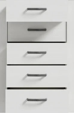 FORTE Kommode »Bohol« B/H/T71,7/106,2/42 cm, 5 Schubkästen, Landhaus