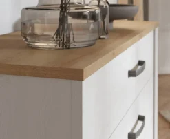 FORTE Kommode »Bohol« B/H/T71,7/106,2/42 cm, 5 Schubkästen, Landhaus