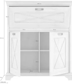 FORTE Kommode »Kashmir« Breite 123 cm