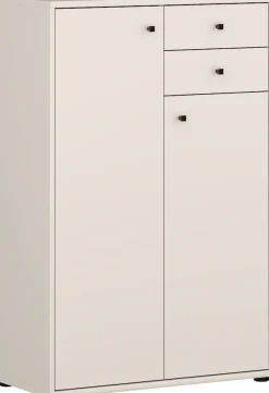 FORTE Kommode »Tempra, Kommode, 2 Türen, 2 Schubkästen, viel Stauraum« B/H/T 73,7/111,1/34,8 cm