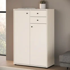FORTE Kommode »Tempra, Kommode, 2 Türen, 2 Schubkästen, viel Stauraum« B/H/T 73,7/111,1/34,8 cm