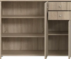 FORTE Kommode »Tempra, Kommode, 3 Türen, 2 Schubkästen, viel Stauraum« Breite 108,8 cm