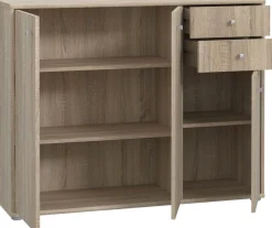 FORTE Kommode »Tempra, Kommode, 3 Türen, 2 Schubkästen, viel Stauraum« Breite 108,8 cm