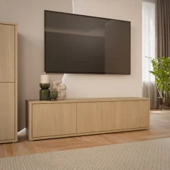 FORTE Lowboard »Alice Springs, TV-Board, viel Stauraum, große Türen zum Aufklappen« B/H/T 154,2/41,5/34,9 cm Klapptüren