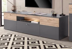 FORTE Lowboard »Como« TV-Board, LED Beleuchtung , Soft Close, Stauraum, 209,8/59,3/52 cm