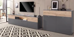 FORTE Lowboard »Como« TV-Board, LED Beleuchtung , Soft Close, Stauraum, 209,8/59,3/52 cm