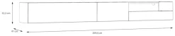 FORTE Lowboard »Joadakis, TV-Board, TV-Schrank, TV-Bank«