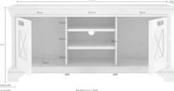 FORTE Lowboard »KashmirTV-Board, TV-Schrank« Breite 147 cm