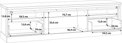 FORTE Lowboard »KaszimiroTV-Board, TV-Schrank«