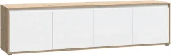FORTE Lowboard »TV-Board groß Breite ca 190 cm« B/H/T 188,3/49,7/42 cm,grifflose Front, viel Stauraum,