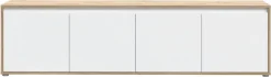 FORTE Lowboard »TV-Board groß Breite ca 190 cm« B/H/T 188,3/49,7/42 cm,grifflose Front, viel Stauraum,