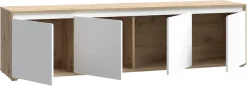 FORTE Lowboard »TV-Board groß Breite ca 190 cm« B/H/T 188,3/49,7/42 cm,grifflose Front, viel Stauraum,