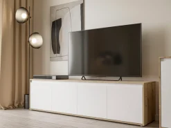 FORTE Lowboard »TV-Board groß Breite ca 190 cm« B/H/T 188,3/49,7/42 cm,grifflose Front, viel Stauraum,