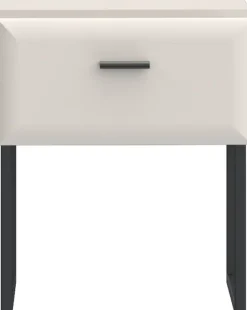 FORTE Nachtkommode »Akihisa mit Schubkasten und Metallfüßen« B/H/T 45,2/54,6/38 cm, Metallfüße, Schubkasten