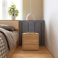 FORTE Nachtkommode »Viel Stauraum, 2 Schubkästen« B/H/T 43,4/43,3/41,7 cm; Schubkästen mit Vollauszug