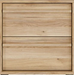 FORTE Nachtkommode »Viel Stauraum, 2 Schubkästen« B/H/T 43,4/43,3/41,7 cm; Schubkästen mit Vollauszug
