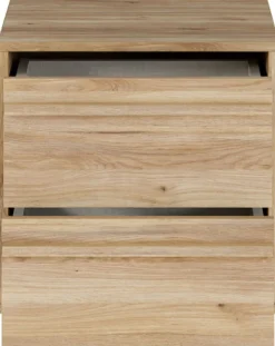 FORTE Nachtkommode »Viel Stauraum, 2 Schubkästen« B/H/T 43,4/43,3/41,7 cm; Schubkästen mit Vollauszug