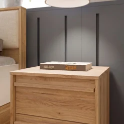 FORTE Nachtkommode »Viel Stauraum, 2 Schubkästen« B/H/T 43,4/43,3/41,7 cm; Schubkästen mit Vollauszug