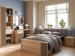 FORTE Nachtkommode »Viel Stauraum, 2 Schubkästen« B/H/T 43,4/43,3/41,7 cm; Schubkästen mit Vollauszug