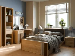 FORTE Nachtkommode »Viel Stauraum, 2 Schubkästen« B/H/T 43,4/43,3/41,7 cm; Schubkästen mit Vollauszug