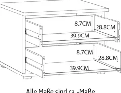FORTE Nachtschrank