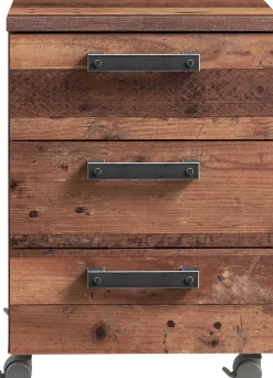FORTE Rollcontainer »Clif« Schreibtischcontainer im Industriestil