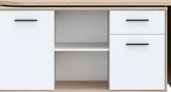 FORTE Schreibtisch »Aliklia« multifunktional, Tischplatte ausschwenkbar, mit Rollen, Sideboard