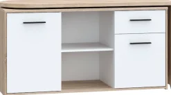 FORTE Schreibtisch »Aliklia« multifunktional, Tischplatte ausschwenkbar, mit Rollen, Sideboard