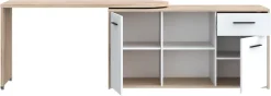 FORTE Schreibtisch »Aliklia« multifunktional, Tischplatte ausschwenkbar, mit Rollen, Sideboard
