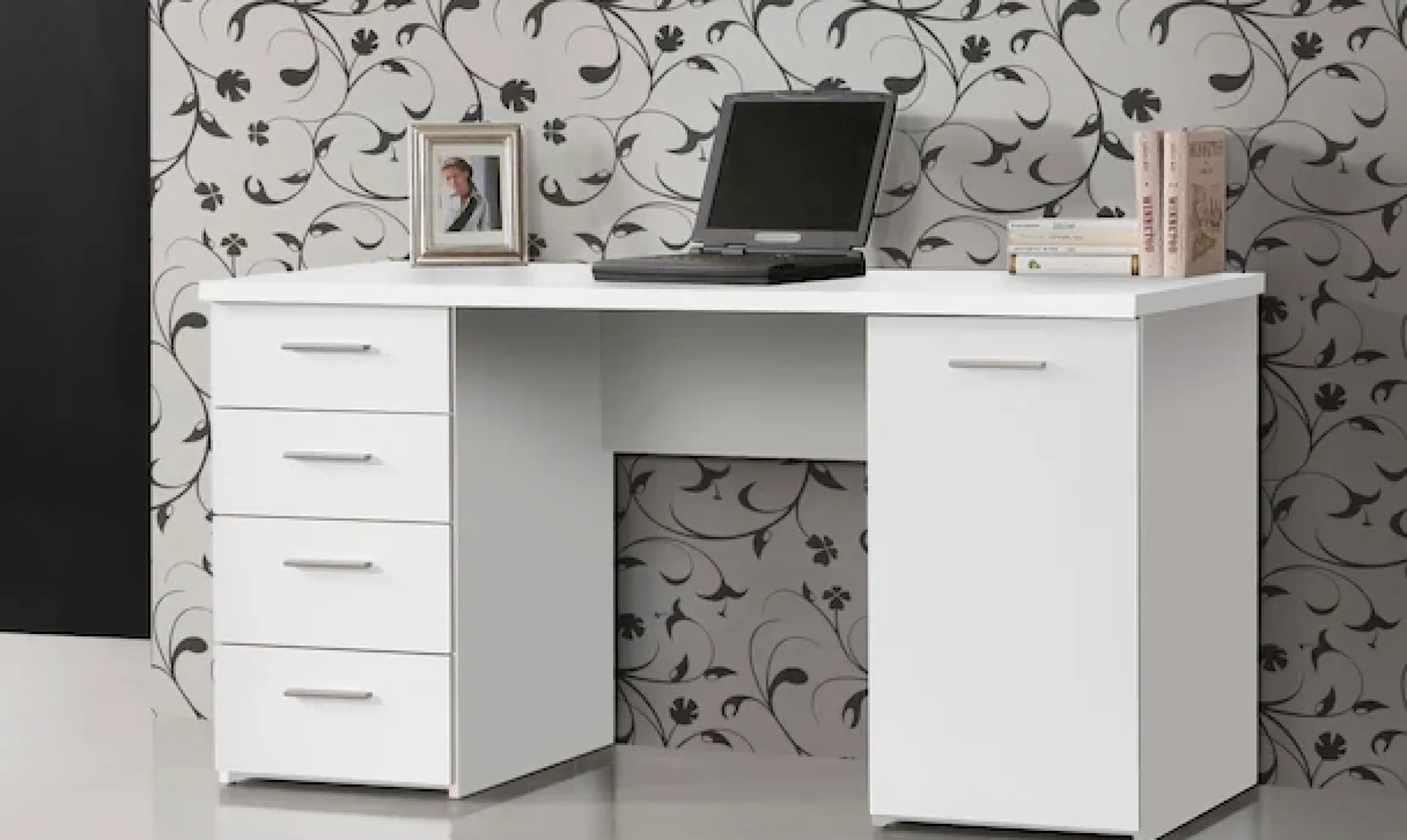 FORTE Schreibtisch »Netta« Breite 145 cm, mit Schubladen