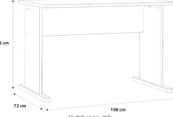 FORTE Schreibtisch »Tempra« Breite 108 cm