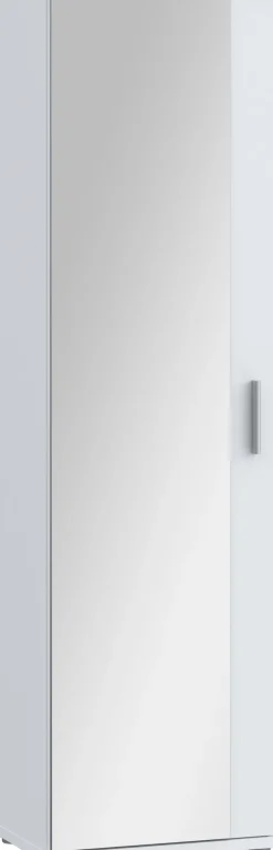 FORTE Schuhschrank »Mehrzweckschrank, Stauraum, viele Einlegeböden« B/H/T 50,2/179,1/34,8, Spiegel