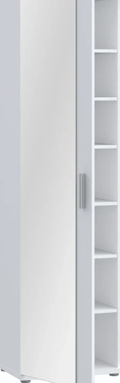 FORTE Schuhschrank »Mehrzweckschrank, Stauraum, viele Einlegeböden« B/H/T 50,2/179,1/34,8, Spiegel