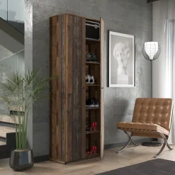FORTE Schuhschrank »Tempra, Mehrzweckschrank, 2 Türen, Einlegeböden, Höhe 197,5 cm« Breite 73,7 cm