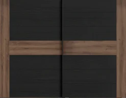 FORTE Schwebetürenschrank »Bellevue, viel Stauraum« mit schwarzen Metallgriffleisten, ca. 270x210cm,