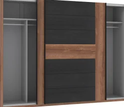 FORTE Schwebetürenschrank »Bellevue, viel Stauraum« mit schwarzen Metallgriffleisten, ca. 270x210cm,