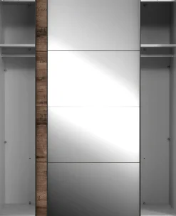 FORTE Schwebetürenschrank »Jacky, mit Spiegelpaneele, Metallgriffe« B/H/T ca: 170/210x61,