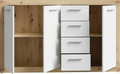 FORTE Sideboard »Baccio« Breite 153 cm, Höhe 92 cm, 3 Türen und 4 Schubkästen
