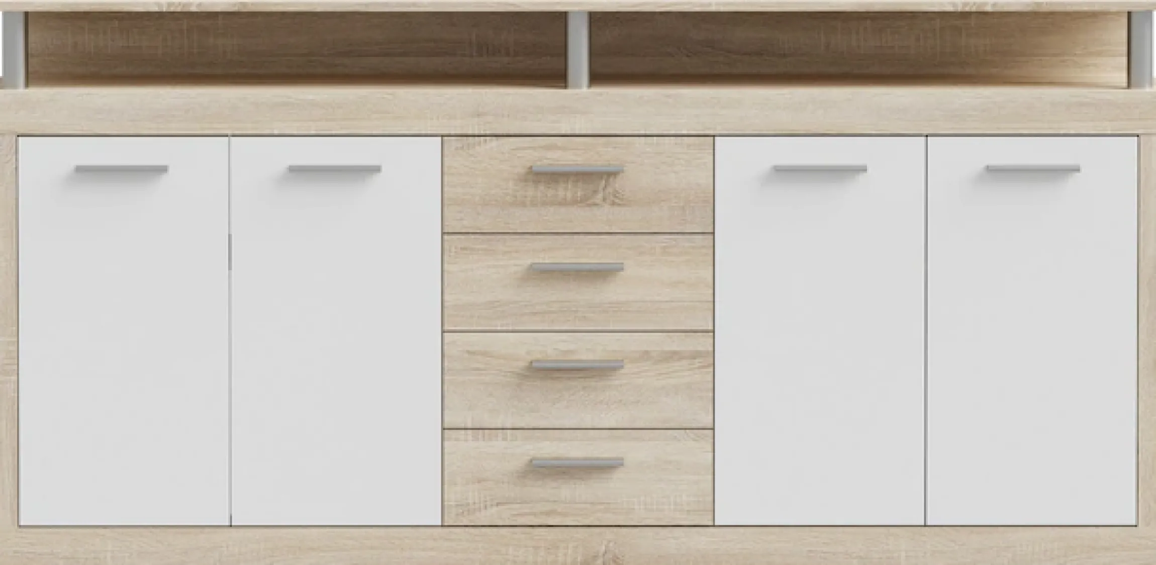 FORTE Sideboard B/H/T 197,5/94,4/36,3 cm, viel Stauraum