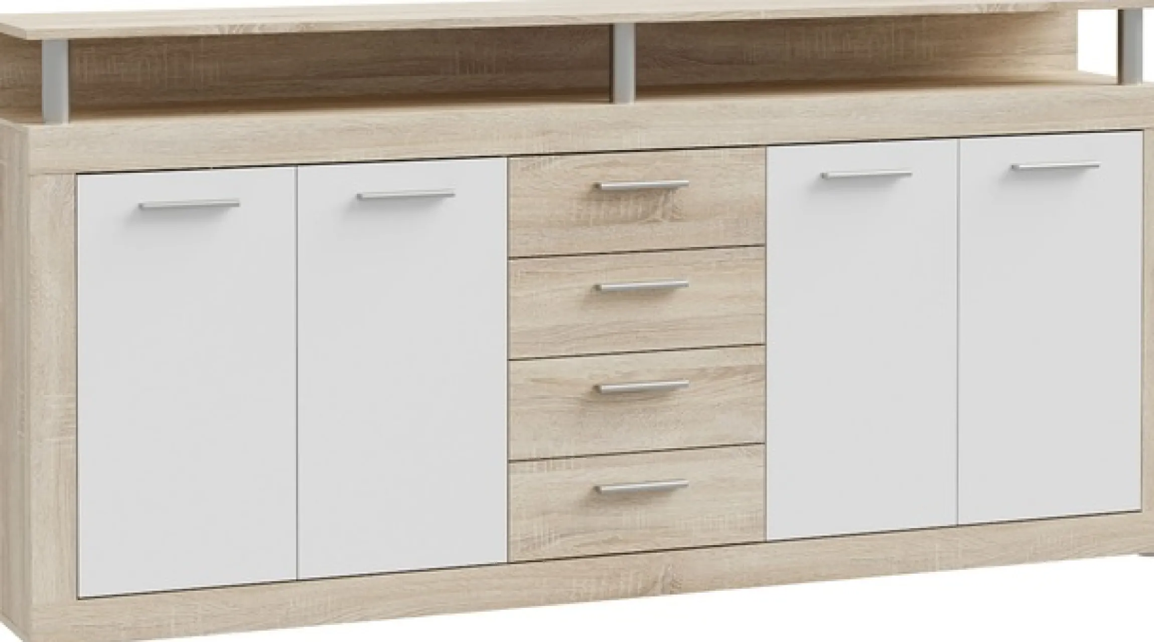 FORTE Sideboard B/H/T 197,5/94,4/36,3 cm, viel Stauraum
