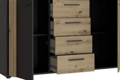 FORTE Sideboard »Cardigan« Sideboard, 2 farbig, Stauraum, Schubkasten , Soft Close,Breite 142,6cm