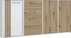 FORTE Sideboard »Cardigan« Sideboard, 2 farbig, Stauraum, Schubkasten , Soft Close,Breite 179,4cm