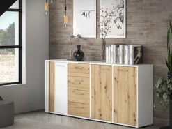 FORTE Sideboard »Cardigan« Sideboard, 2 farbig, Stauraum, Schubkasten , Soft Close,Breite 179,4cm