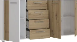 FORTE Sideboard »Cardigan« Sideboard, 2 farbig, Stauraum, Schubkasten , Soft Close,Breite 179,4cm