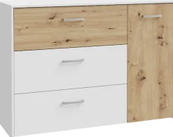 FORTE Sideboard »Culgoa« Sideboard, 3 Schubkästen, 1 Türe viel Staraum pflegeleichtes Dekor