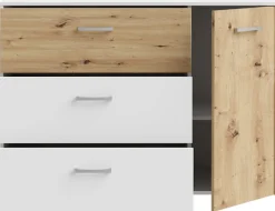 FORTE Sideboard »Culgoa« Sideboard, 3 Schubkästen, 1 Türe viel Staraum pflegeleichtes Dekor