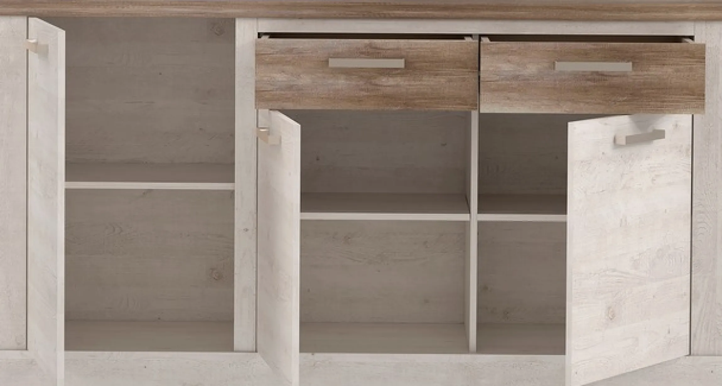 FORTE Sideboard »Duro« mit Türen und Schubladen, im Landhausstil, Breite 172,2 cm