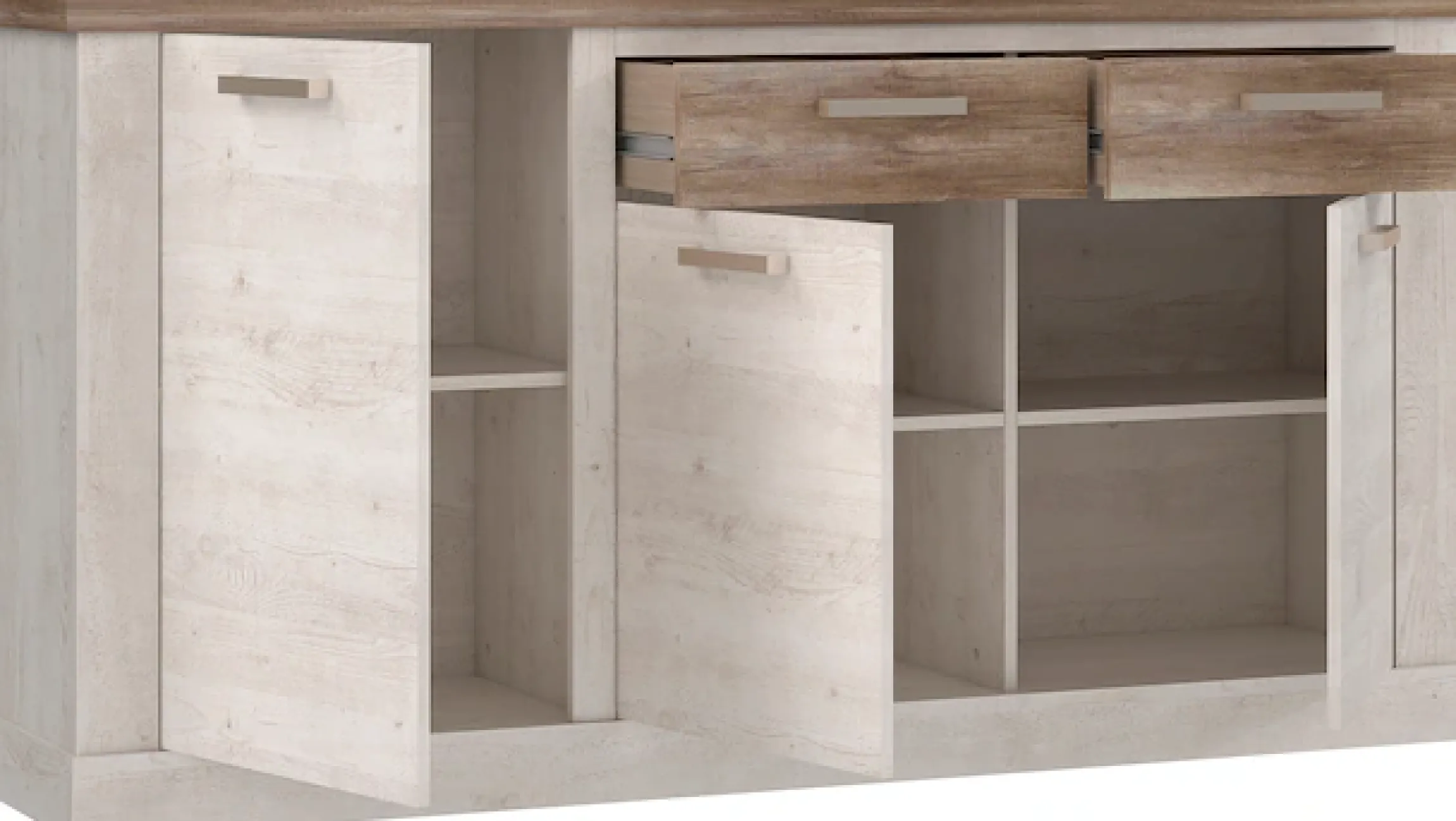 FORTE Sideboard »Duro« mit Türen und Schubladen, im Landhausstil, Breite 172,2 cm