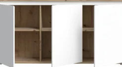 FORTE Sideboard »Kommode groß Breite ca 152 cm« B/H/T 152,3/78,5/42 cm,grifflose Front, viel Stauraum,
