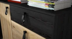 FORTE Sideboard »Lya« Sideboard 3 Schubkästen, 1 Tür, Stauraum, Griffschlaufen